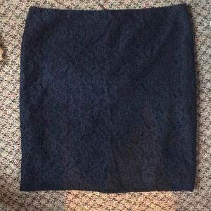 Navy blue Lace Skirt